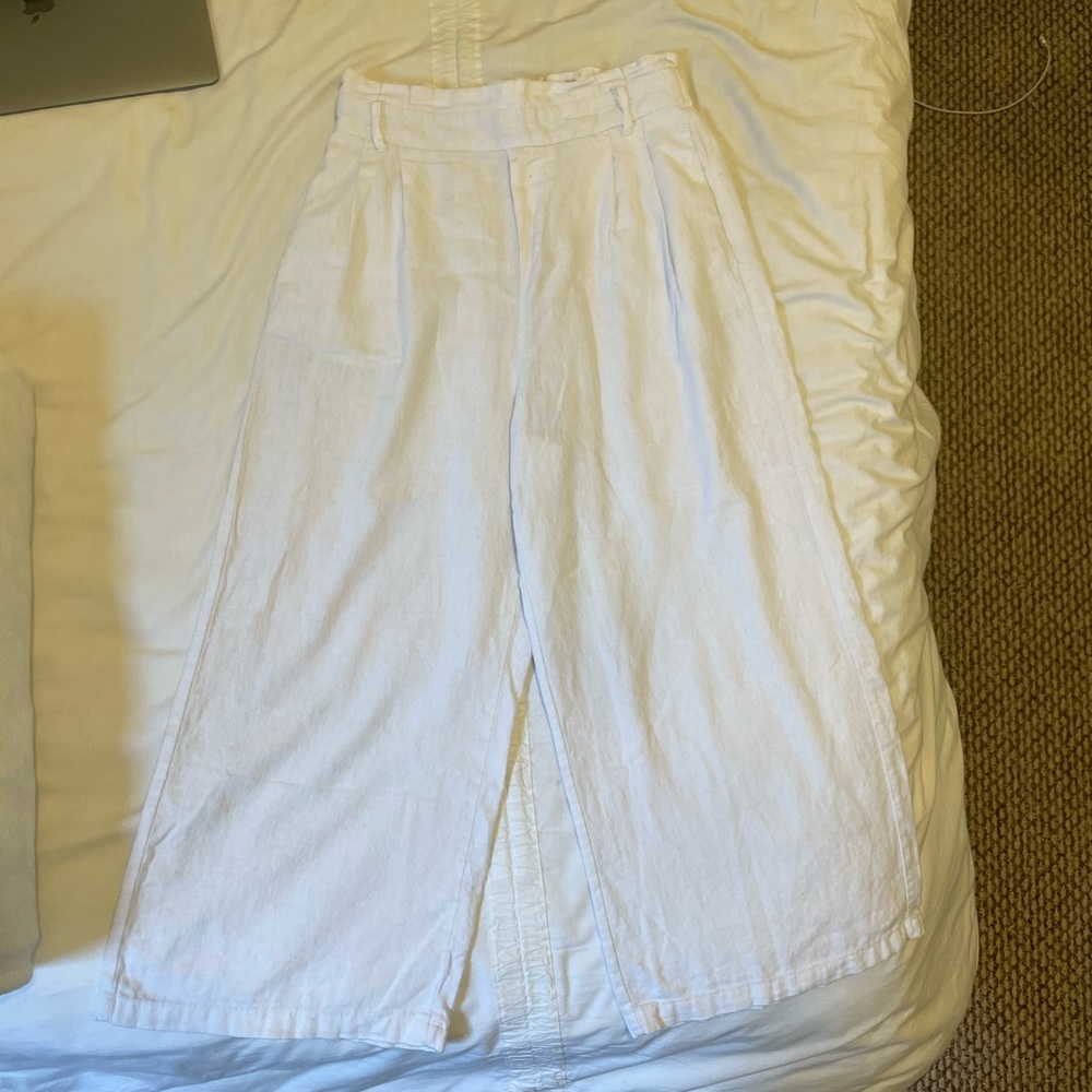 White Linen Pants